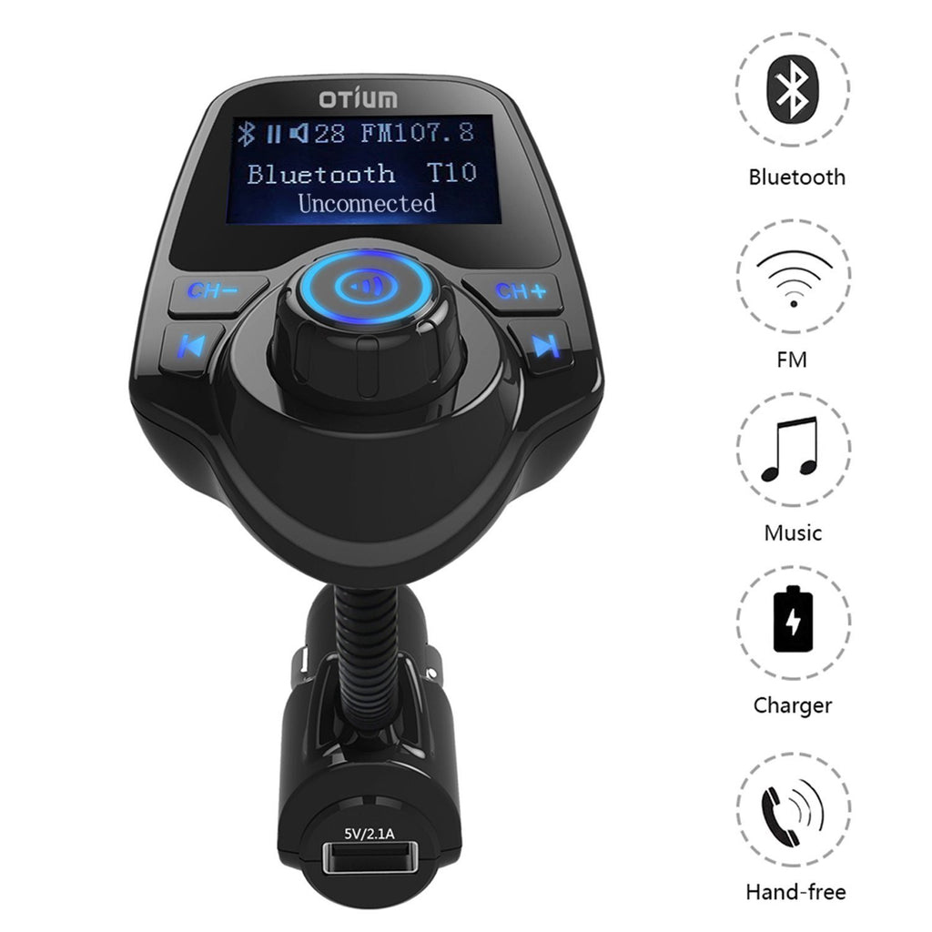 Otium Fm Transmitter, Bluetooth Receiver and Car Radio Adapter Kit wit